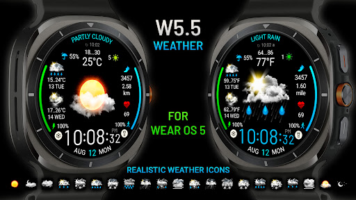 Weather watch face W5.5 Bildschirmfoto 13