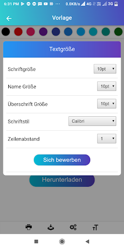 Lebenslauf erstellen Bewerbung Bildschirmfoto 5