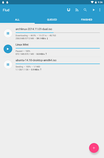 Flud - Torrent Downloader Bildschirmfoto 3