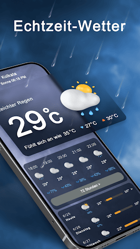 Live-Wetter & Regenradar Bildschirmfoto 1