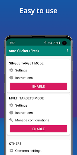 Auto Clicker - Automatic tap Bildschirmfoto 1