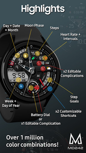MD242 Hybrid watch face Bildschirmfoto 13