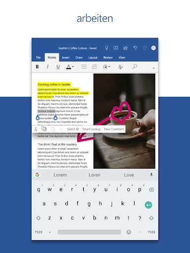 Microsoft Word: Edit Documents Bildschirmfoto 14
