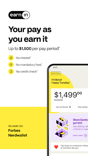 EarnIn: Why Wait for Payday? Bildschirmfoto 2