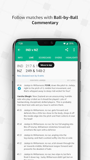 Cricbuzz - Live Cricket Scores Bildschirmfoto 7