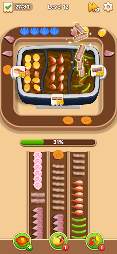 Hotpot Loop: Food Sort Bildschirmfoto 5
