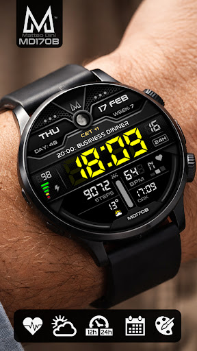 MD170B Digital watch face Bildschirmfoto 1