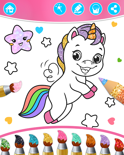 Prinzessin Färbung Glitter Bildschirmfoto 23