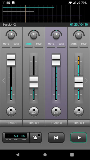 J4T Multitrack Recorder Bildschirmfoto 2