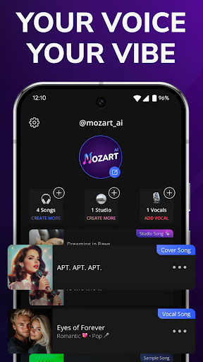KI-Songgenerator - Mozart AI Bildschirmfoto 9