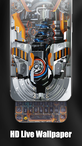 Futuristic 3D Tech Wallpaper Bildschirmfoto 7