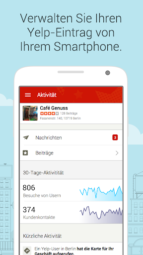 Yelp für Geschäftsinhaber Bildschirmfoto 1