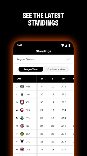 WNBA - Live Games & Scores Bildschirmfoto 2