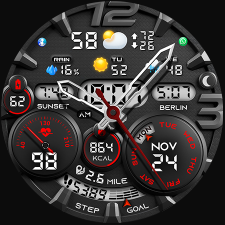 PER32 Ultra Hybrid Watch Face Bildschirmfoto 17