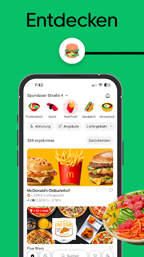 Uber Eats: Essenslieferung Bildschirmfoto 9