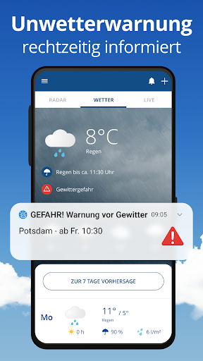 wetter.com Wetter & Regenradar Bildschirmfoto 2