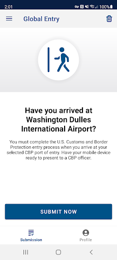 Global Entry Bildschirmfoto 1