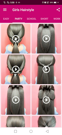 Girls Hairstyle Step By Step Bildschirmfoto 1