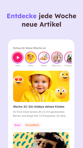 Schwangerschafts-App - Momly Bildschirmfoto 6