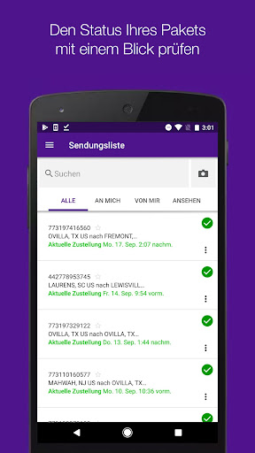FedEx Mobile Bildschirmfoto 2