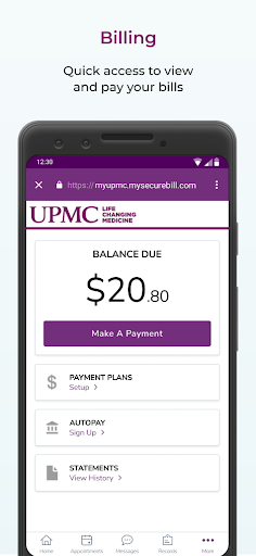 MyUPMC Bildschirmfoto 8