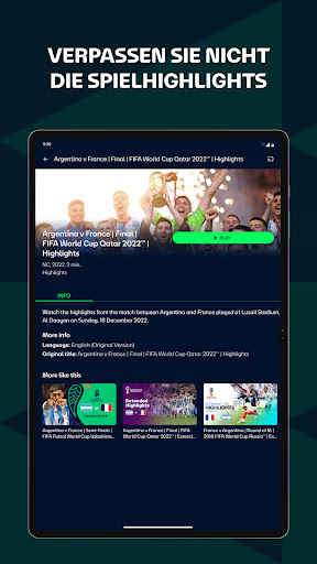 FIFA+ | Fußball live streaming Bildschirmfoto 13