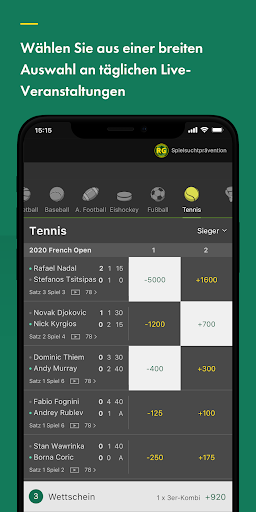 bet365 Sportwetten Bildschirmfoto 10