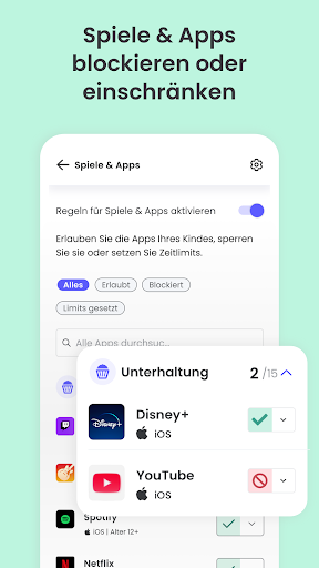 Qustodio Kindersicherung App Bildschirmfoto 18