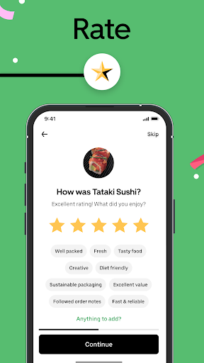 Uber Eats: Essenslieferung Bildschirmfoto 4