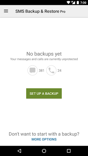 SMS Backup & Restore Pro Bildschirmfoto 2