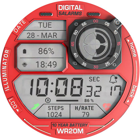 ILLUMINATOR Digital Watch face Bildschirmfoto 18