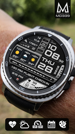 MD339 Digital watch face Bildschirmfoto 3