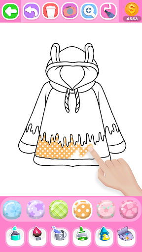 Dress Coloring Game Glitter Bildschirmfoto 20