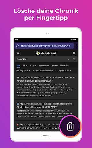 Firefox Focus Browser Bildschirmfoto 13