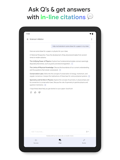 Google NotebookLM Bildschirmfoto 10
