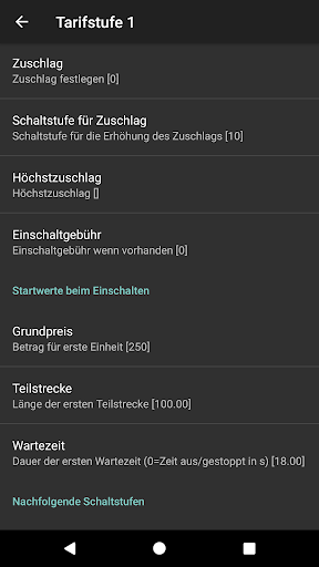 Taxameter Bildschirmfoto 6