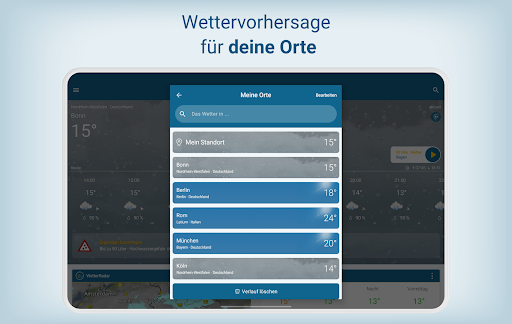 Wetter Online - RegenRadar Bildschirmfoto 19