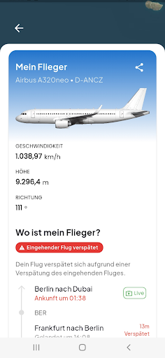 Flugverfolgung - Flights25 Bildschirmfoto 5