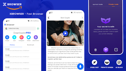 X Browser - Video Downloader Bildschirmfoto 1