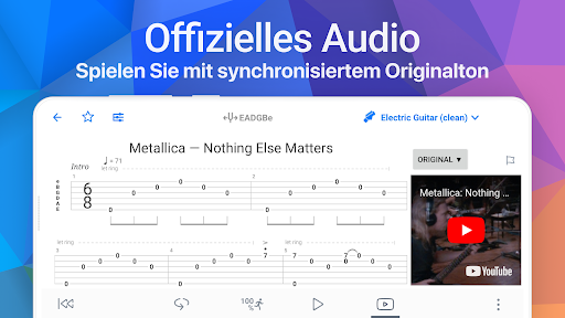 Songsterr Gitarren Tabs/Akkor. Bildschirmfoto 1