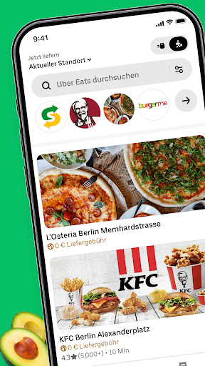 Uber Eats: Essenslieferung Bildschirmfoto 7