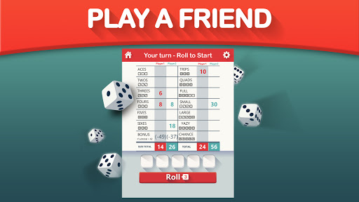 Yazy the yatzy dice game Bildschirmfoto 1